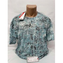 Футболка чоловіча SB1931 l.blue р.3XL-6XL "Sabihina" недорого оптом від прямого постачальника