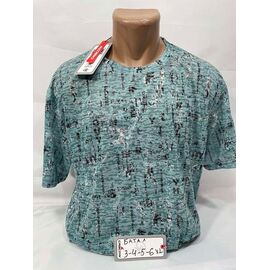 Футболка чоловіча SB1932 l.blue р.3XL-6XL "Sabihina" недорого оптом від прямого постачальника