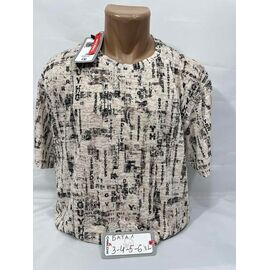 Футболка чоловіча SB1936 beige р.3XL-6XL "Sabihina" недорого оптом від прямого постачальника