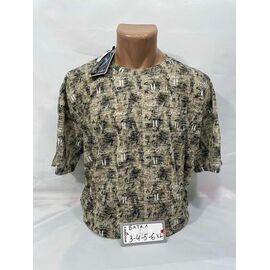 Футболка чоловіча SB1937 khaki р.3XL-6XL "Sabihina" недорого оптом від прямого постачальника