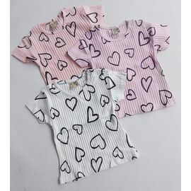 Фотография Футболка детская на девочку 12640-1 pink р.1-4 "Meloria" недорого оптом от прямого поставщика