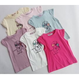 Фотография Футболка детская на девочку 3234 crimson р.3-7 "Meloria" недорого оптом от прямого поставщика