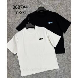 Футболка чоловіча молодіжна р-ри M-2XL (2 кв) "PROSTOMEN" недорого гуртом від прямого постачальника