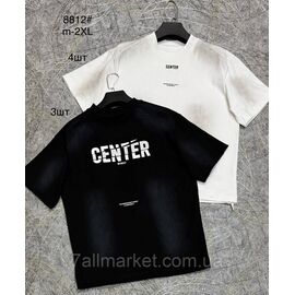 Футболка чоловіча молодіжна р-ри M-2XL (2кв) "PROSTOMEN" недорого гуртом від прямого постачальника