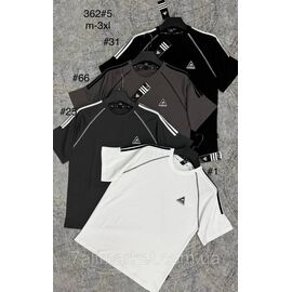 Футболка чоловіча молодіжна р-ри M-3XL (4 кв) "PROSTOMEN" недорого гуртом від прямого постачальника