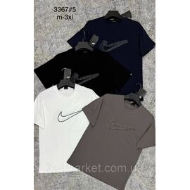 Футболка чоловіча молодіжна р-ри M-3XL (4 кв) "PROSTOMEN" недорого гуртом від прямого постачальника