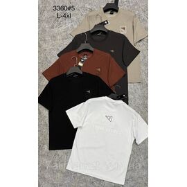 Футболка чоловіча молодіжна р-ри L-4XL (5 кв) "PROSTOMEN" недорого гуртом від прямого постачальника