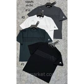 Футболка чоловіча молодіжна р-ри M-3XL (4 кв) "PROSTOMEN" недорого гуртом від прямого постачальника