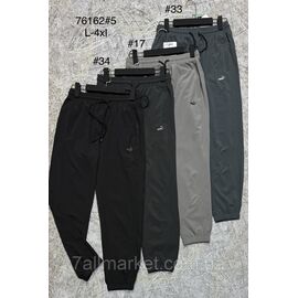 Спортивні штани чоловічі, манжет розміри L-4XL (4кв) "PROSTOMEN" недорого від прямого постачальника