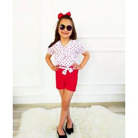 Фотография Костюм детский на девочку ML5328 red р.3-10 "Meloria" недорого оптом от прямого поставщика