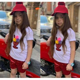 Фотография Костюм детский на девочку ML5451 red р.3-10 "Meloria" недорого оптом от прямого поставщика