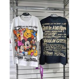 Фотография Футболка женская 33650 black р.one size "QU STYLE" недорого оптом от прямого поставщика