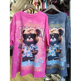 Фотография Футболка женская 6078 pink р.one size "QU STYLE" недорого оптом от прямого поставщика