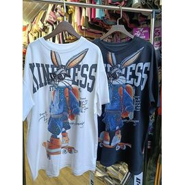 Фотография Футболка женская 6093 white р.one size "QU STYLE" недорого оптом от прямого поставщика