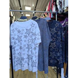 Фотография Футболка женская 6239 white р.one size "QU STYLE" недорого оптом от прямого поставщика