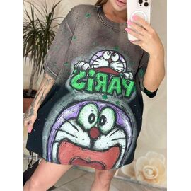 Фотография Футболка женская 71057 beige р.one size "QU STYLE" недорого оптом от прямого поставщика