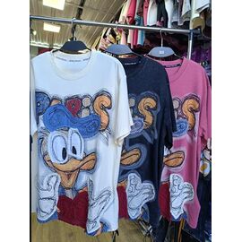 Фотография Футболка женская 71065 pink р.one size "QU STYLE" недорого оптом от прямого поставщика