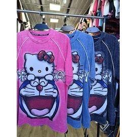 Фотография Футболка женская 92007 navy р.one size "QU STYLE" недорого оптом от прямого поставщика