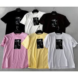 Фотография Футболка женская TR103 pink р.one size "QU STYLE" недорого оптом от прямого поставщика