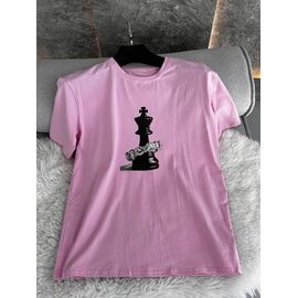 Фотография Футболка женская TR113 pink р.one size "QU STYLE" недорого оптом от прямого поставщика