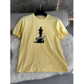 Фотография Футболка женская TR114 yellow р.one size "QU STYLE" недорого оптом от прямого поставщика