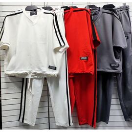 Фотография Костюм женский TR24 white р.M-L "QU STYLE" недорого оптом от прямого поставщика