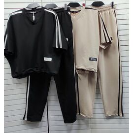 Фотография Костюм женский TR28 beige р.M-L "QU STYLE" недорого оптом от прямого поставщика