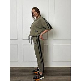 Фотография Костюм женский TR29 khaki р.M-L "QU STYLE" недорого оптом от прямого поставщика