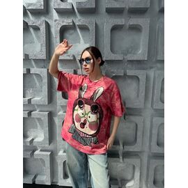 Фотография Футболка женская TR44 red р.one size "QU STYLE" недорого оптом от прямого поставщика