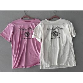 Фотография Футболка женская TR76 pink р.one size "QU STYLE" недорого оптом от прямого поставщика