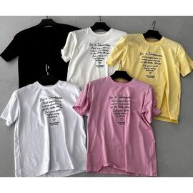 Фотография Футболка женская TR88 pink р.one size "QU STYLE" недорого оптом от прямого поставщика