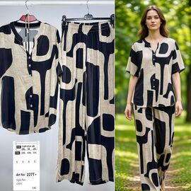 Фотография Костюм женский 227T beige р.2XL-5XL "BASE" недорого оптом от прямого поставщика