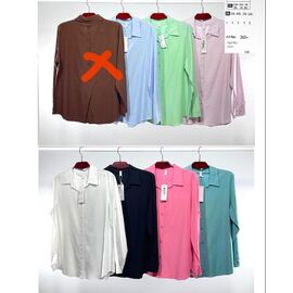 Фотография Рубашка женская 236+ d.pink р.2XL-6XL "BASE" недорого оптом от прямого поставщика