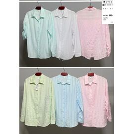 Фотография Рубашка женская 330+ pink р.XL-5XL "BASE" недорого оптом от прямого поставщика