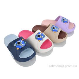Фотография Шлепки детские летние Лето 5666 mix (12 пар р.30-35) "JH-ЯН" недорого оптом от прямого поставщика