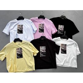 Фотография Футболка женская TR281 white р.one size "QU STYLE" недорого оптом от прямого поставщика