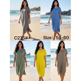 Фотография Платье летнее женское C275 green р.54-60 "Kaffir Lily" недорого оптом от прямого поставщика