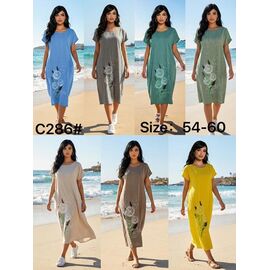 Фотография Платье летнее женское C286 mint р.54-60 "Kaffir Lily" недорого оптом от прямого поставщика