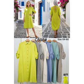 Сукня літня жіноча C598 grey р.54-60 "Kaffir Lily" недорого оптом від прямого постачальника