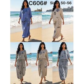 Костюм жіночий C606 grey р.50-56 "Kaffir Lily" недорого оптом від прямого постачальника