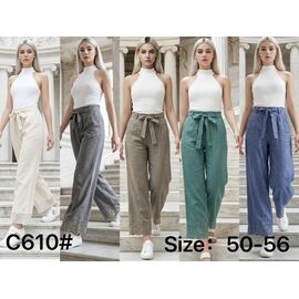 Штани жіночі літні C610 blue р.50-56 "Kaffir Lily" недорого оптом від прямого постачальника