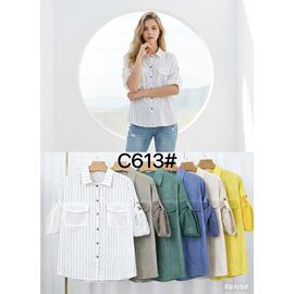 Сорочка жіноча літня C613 l.beige р.50-56 "Kaffir Lily" недорого оптом від прямого постачальника