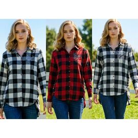 Сорочка жіноча KL10 black р.52-60 "Kaffir Lily" недорого оптом від прямого постачальника