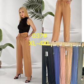 Штани жіночі літні 037 d.beige р.XL-4XL "Yafeier" недорого оптом від прямого постачальника