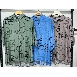 Сорочка жіноча літня 26944 blue р.3XL-7XL "Yafeier" недорого оптом від прямого постачальника