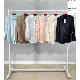 Сорочка жіноча 3021 white р.S-2XL "Yafeier" недорого оптом від прямого постачальника