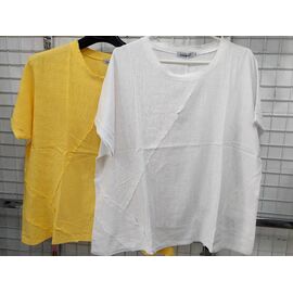 футболка жіноча 310 yellow р.XL-4XL "Yafeier" недорого оптом від прямого постачальника