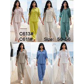 Костюм жіночий 613-611 blue р.50-56 "Yafeier" недорого оптом від прямого постачальника