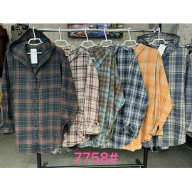 Сорочка жіноча 7758-1 d.grey р.3XL-6XL "Yafeier" недорого оптом від прямого постачальника