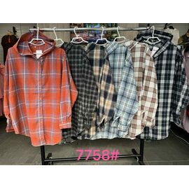 Сорочка жіноча 7758-2 black р.3XL-6XL "Yafeier" недорого оптом від прямого постачальника